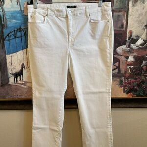 Lauren Ralph Lauren Women's Straight Leg Jeans - White
